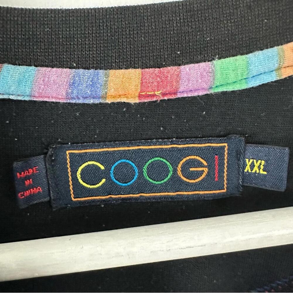 Vintage Coogi Embroidered Logo Black Shirt Men's Size XXL - Picture 3 of 5